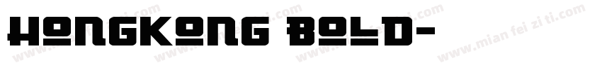 HongKong Bold字体转换